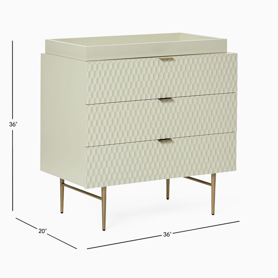 Audrey 3Drawer Changing Table West Elm UK